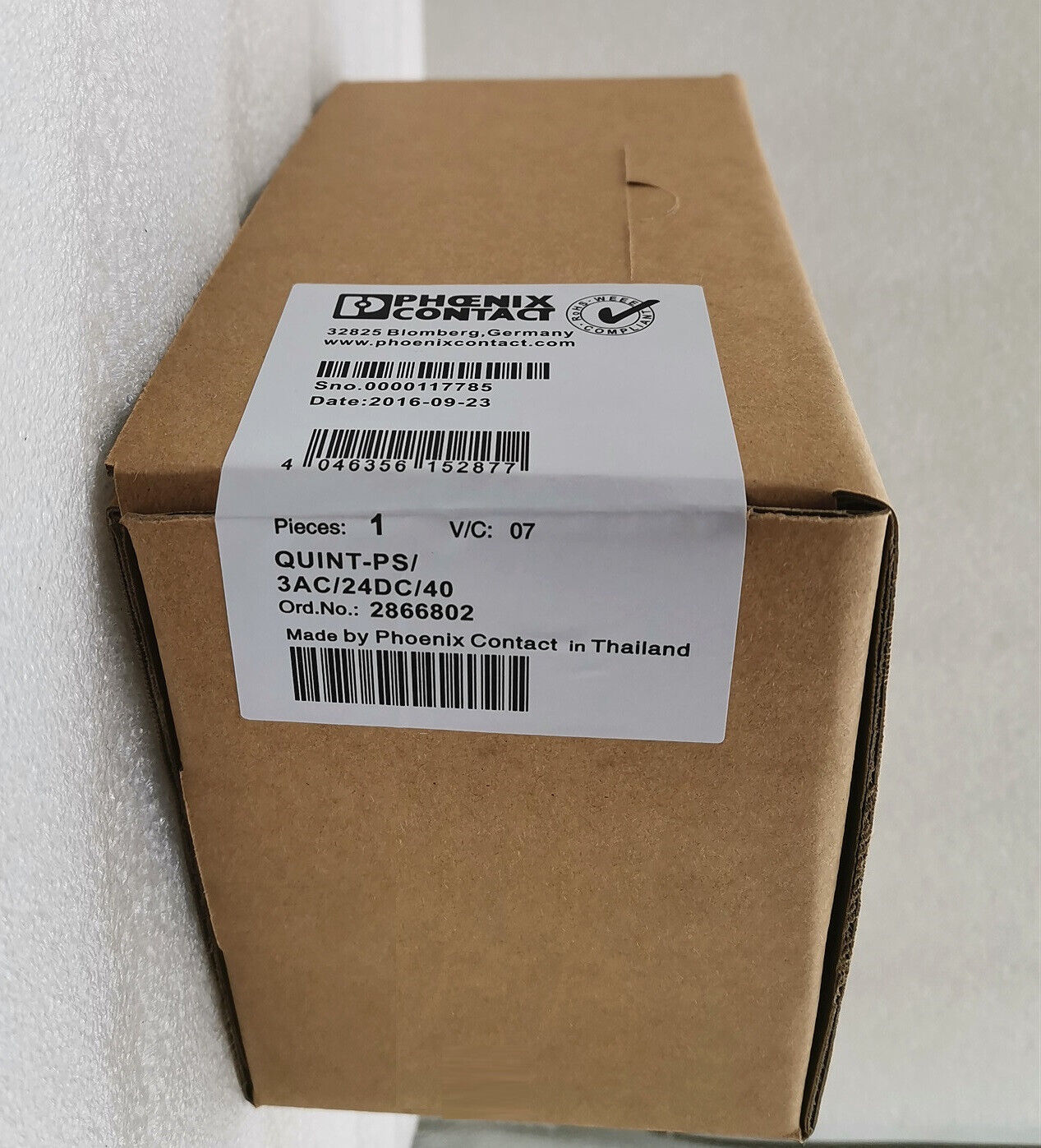 new 1pcs Phoenix Single-phase Switching Power Supply- QUINT-PS/3AC/24DC/40 - 2866802 - KOEED