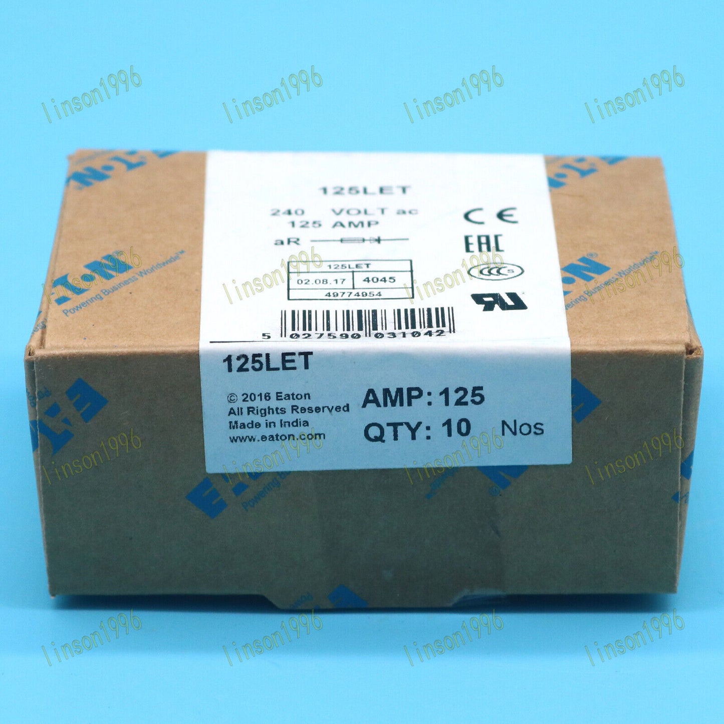 10PCS BUSSMANN EATON BS88:4 125LET 125A 240VAC SPOT STOCK - BUSSMANN EATON