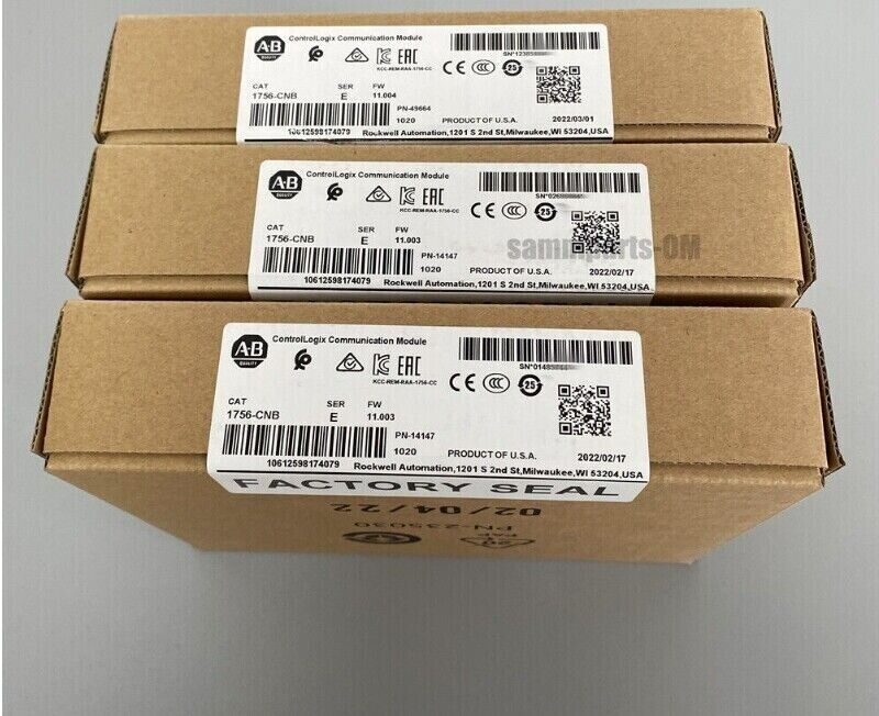 New FactorySealed 1756-CNB SER ControlLogix Communication Module - ALLEN BRADLEY