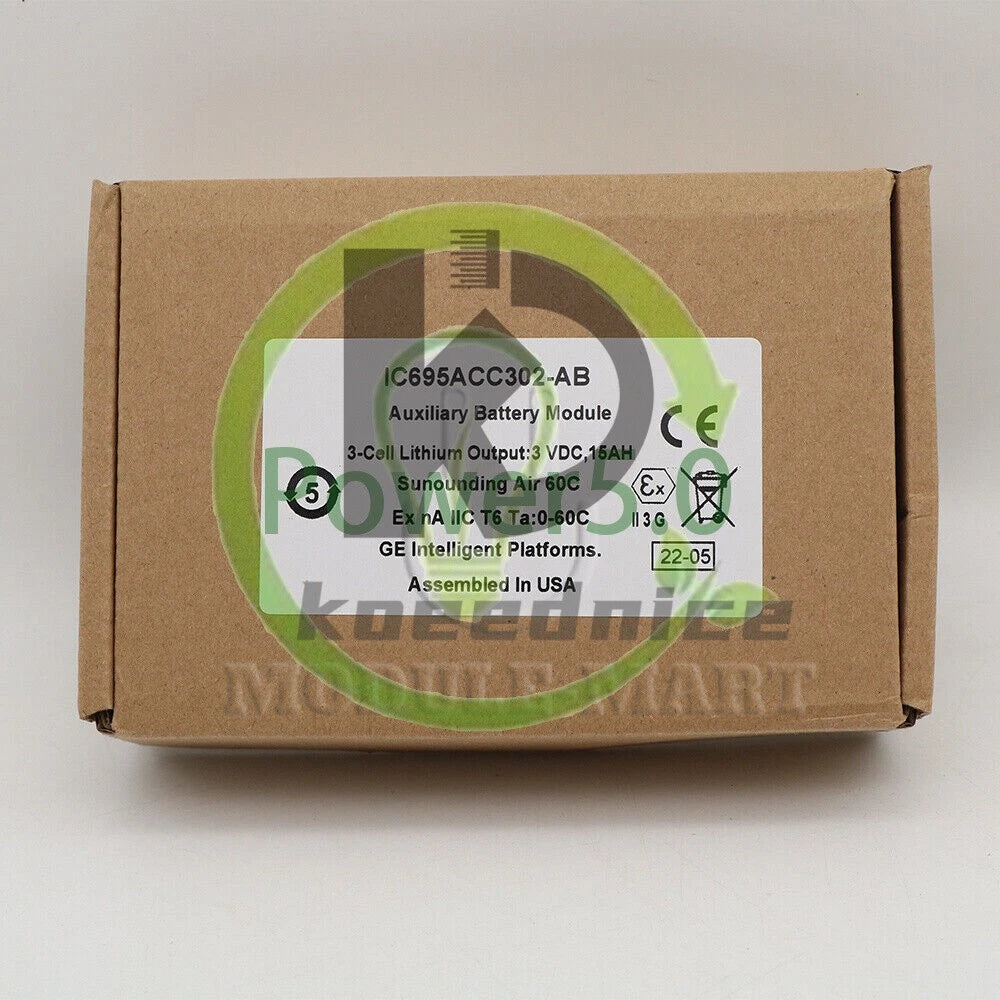 1PCS IC695ACC302-AB For GE FANUC Auxiliary Battery Module "In Stock