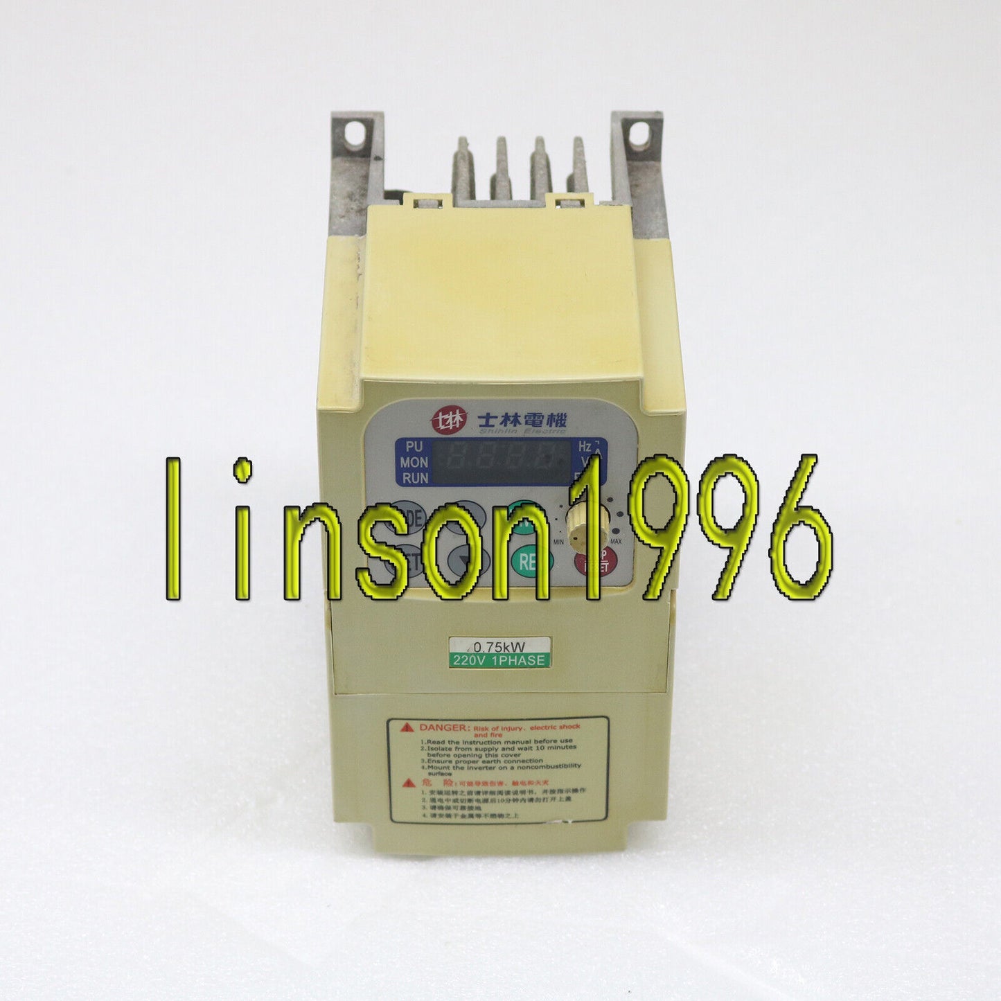 Used Shihlin Frequency Converter SS-021-0.75K-D - SHIHLIN