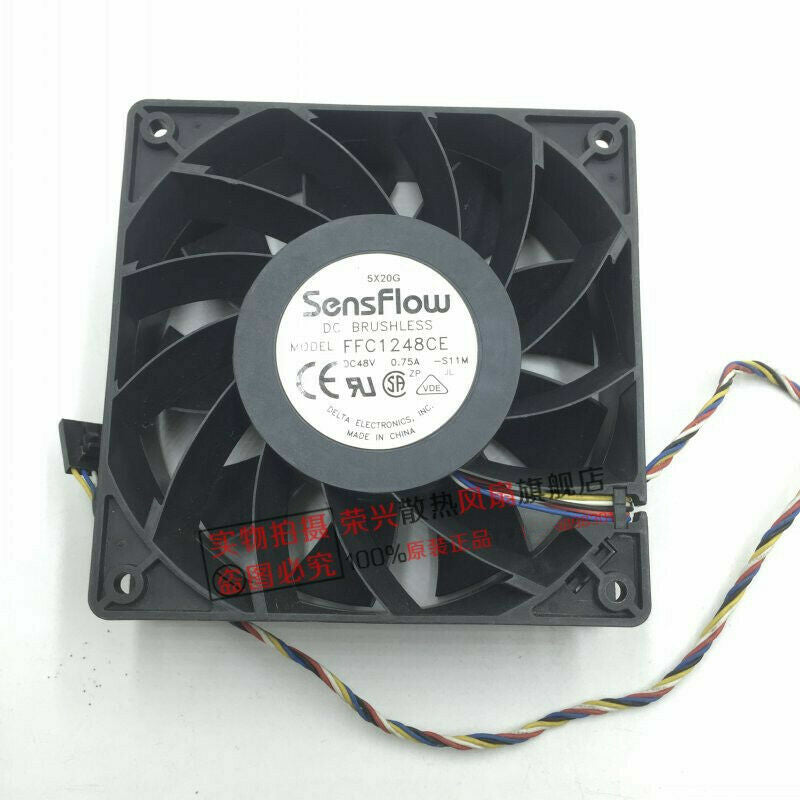 SENSFLOW FFC1248CE -S11M 12038 48V 0.75A 5-Wire Chassis Server Cooling Fan