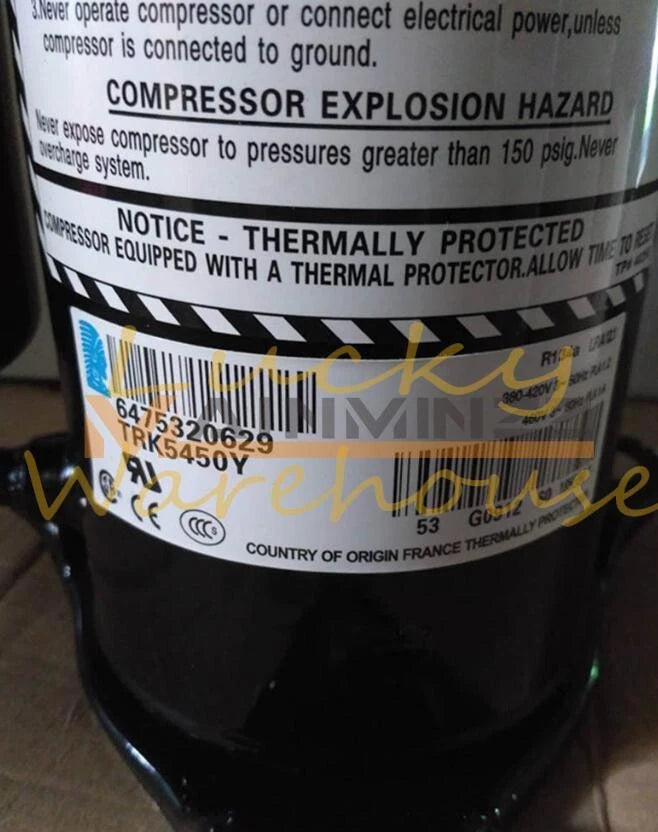 One Refrigeration Compressor Kompresor Pendingin TRK5450Y voltage 380V