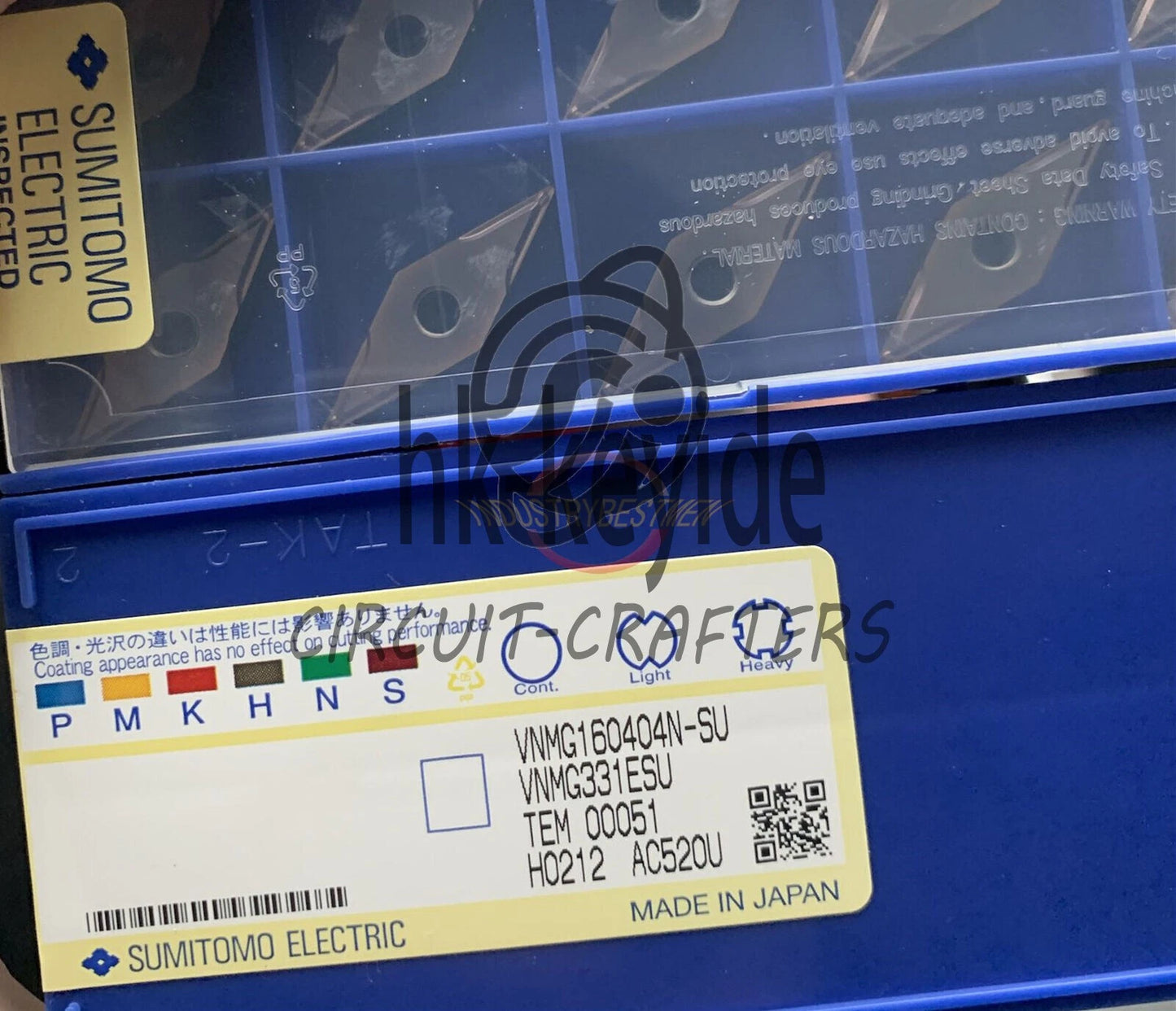 10PCS Sumitomo VNMG160404N-SU AC520U Carbide Inserts