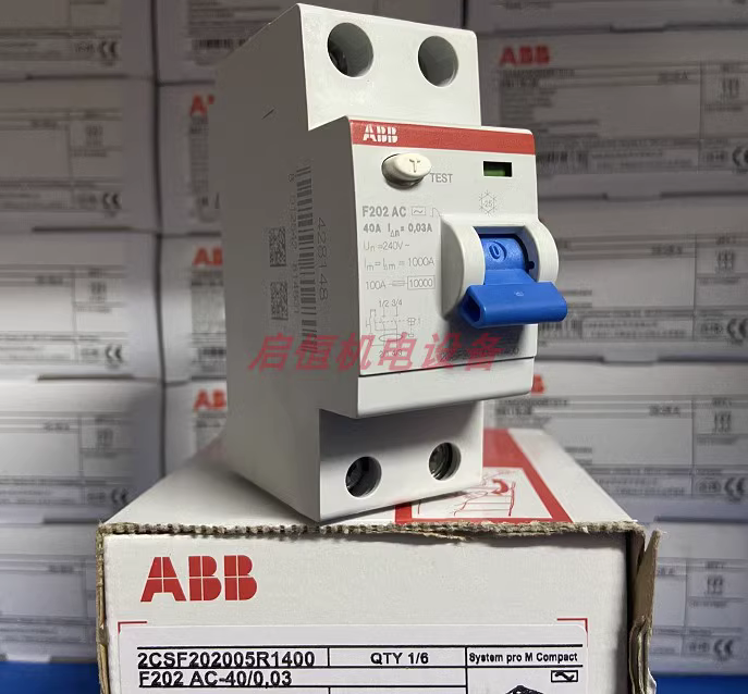 new 1 PCS ABB F202 AC-40/0.03 Residual current protector 2P 40A