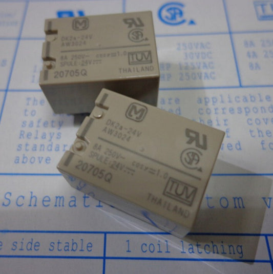 5pcs Panasonic DK2a-24V DK2a24V AW3024 Relays 24V Free Ship