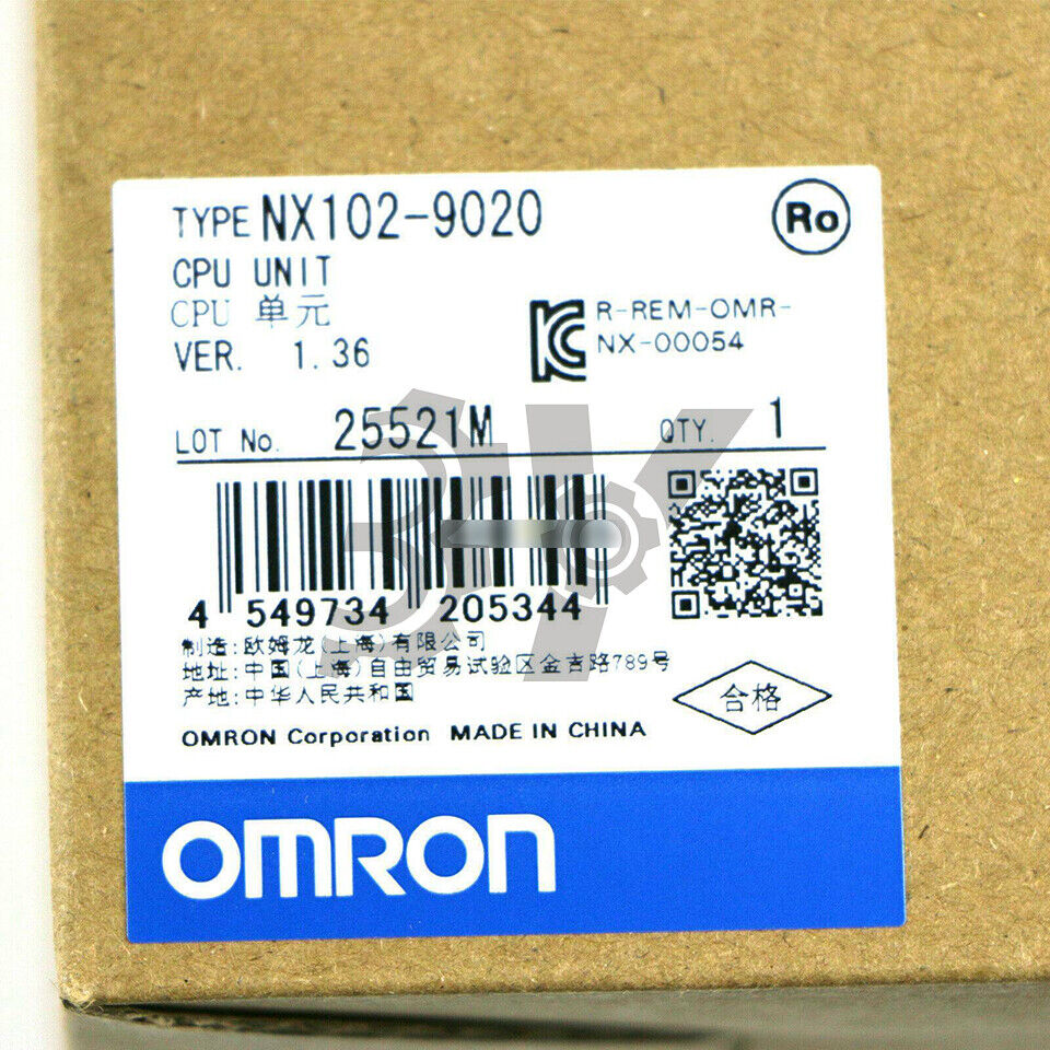 Omron CPU NX102-9020 - OMRON