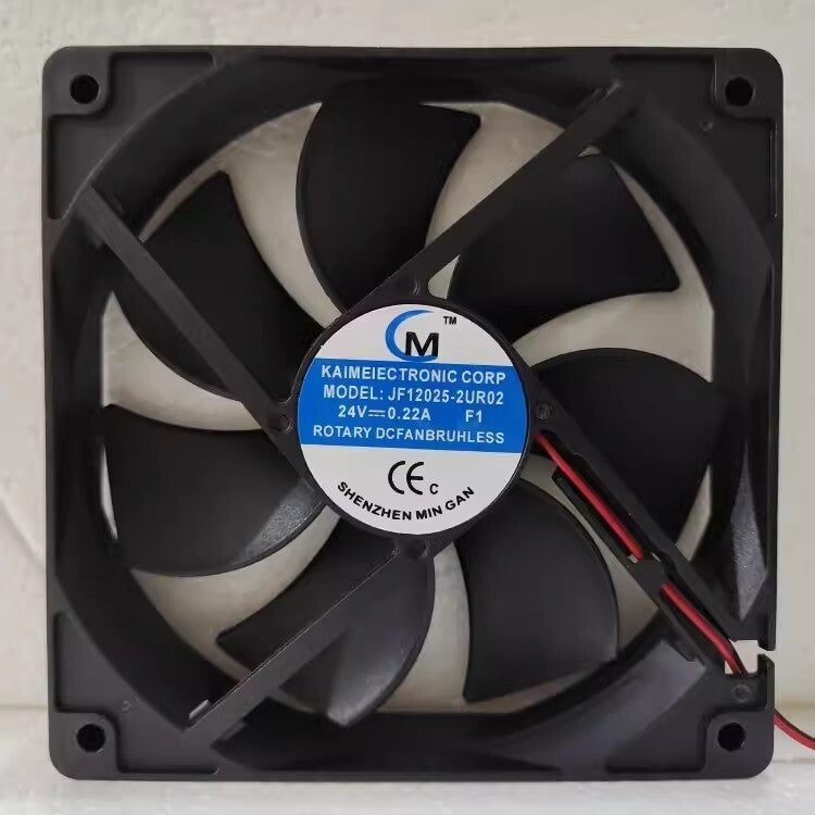 1PCS JF12025-2UR02 DC24V 0.22A 12CM 2-Wire Cooling Fan