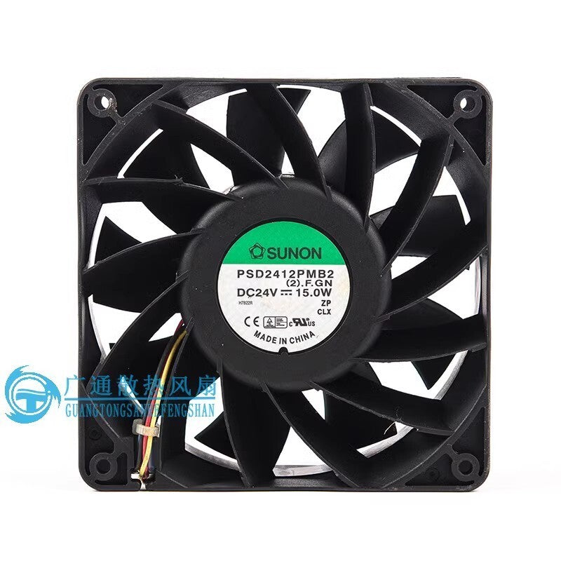 SUNON PSD2412PMB2 12038 DC24V 15W 12CM 4-Wire Inverter Cooling Fan