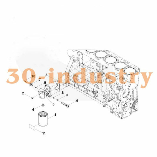 Cummins Engine Water Filter Seat 5304649 - Replacement Part - CUMMINS