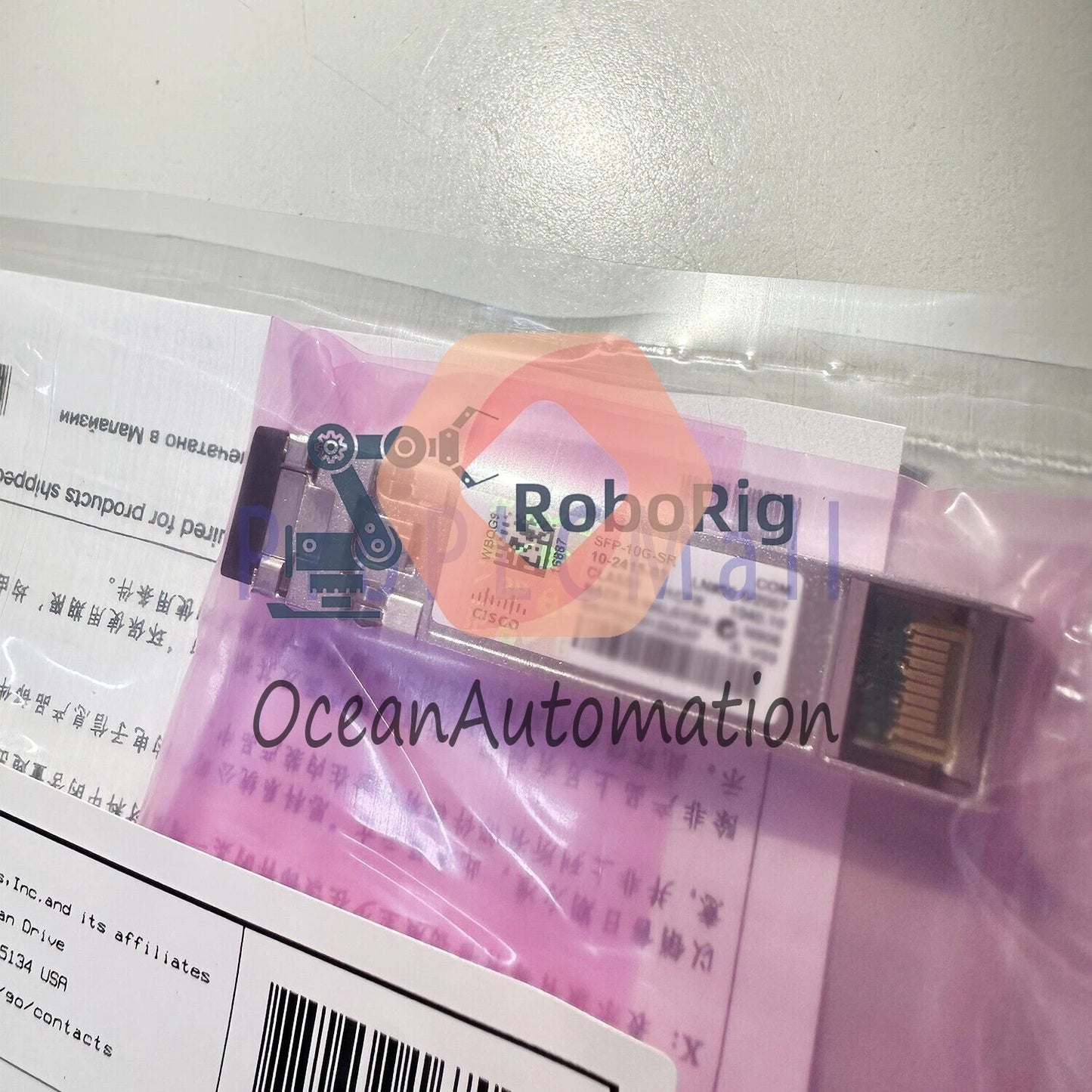 Cisco w/ Green Hologram SFP-10G-SR 10G SFP+ SR 850nm 300m MMF LC Module