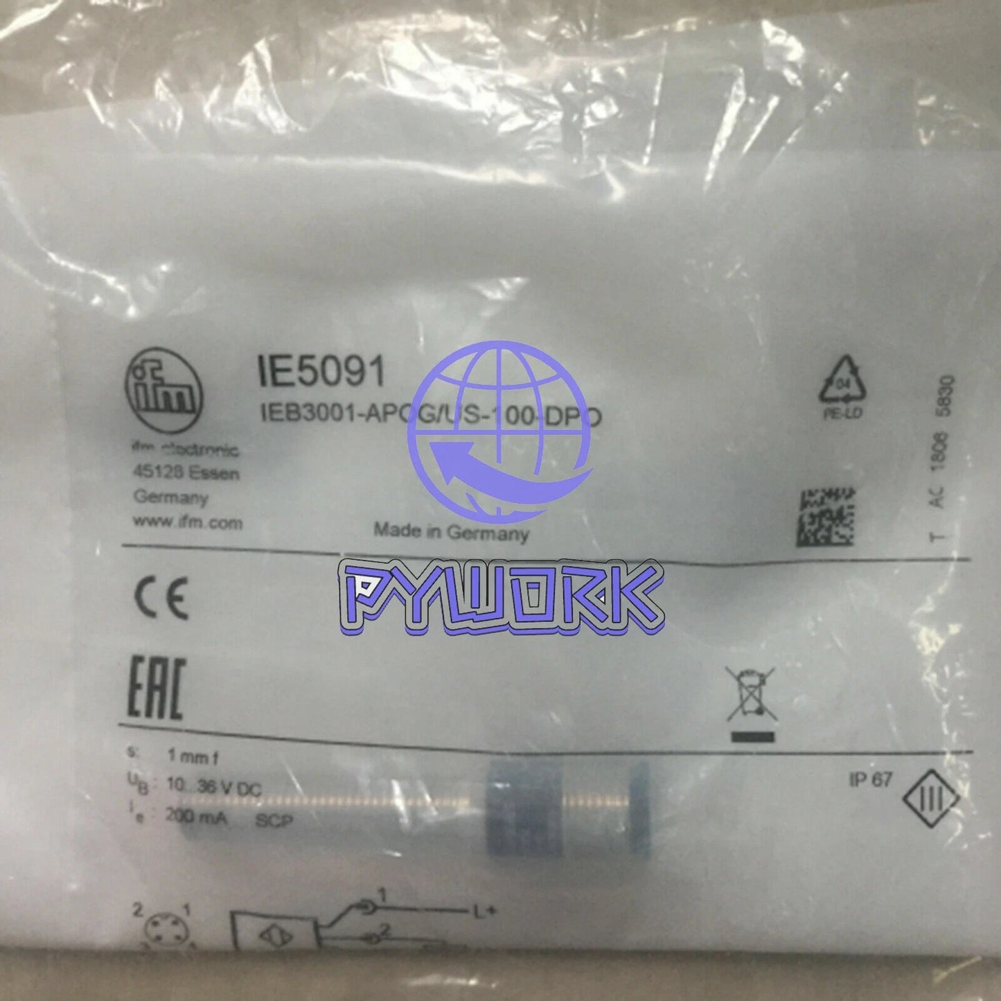 1Pcs IFM IE5091 Proximity Switch 10...36 V DC 200mA