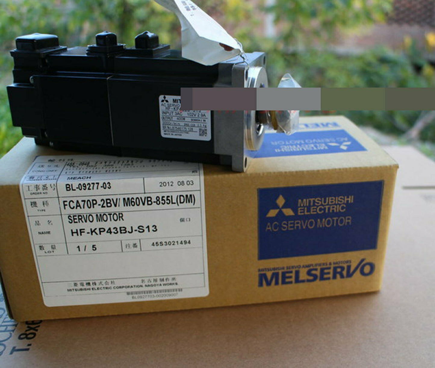 Mitsubishi Servo Motor HF-KP43BJ-S13 One Year - MITSUBISHI