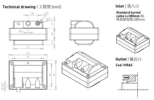 new COFI ignition transformer TRE820PISO burner ignition high voltage package - COFI