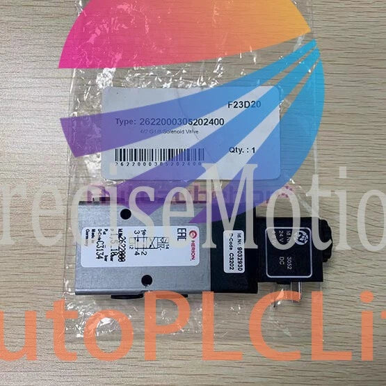 1Pcs 2622000 Solenoid Valve 4/2 G1/8 & 3052 Valve Coil 24VDC 4.8W
