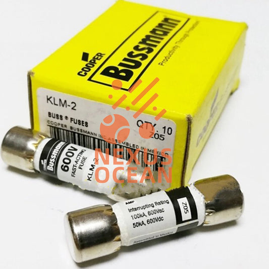 10PC Bussmann KLM-2 2A 600V Fast-Acting supplemental fuses #YP1