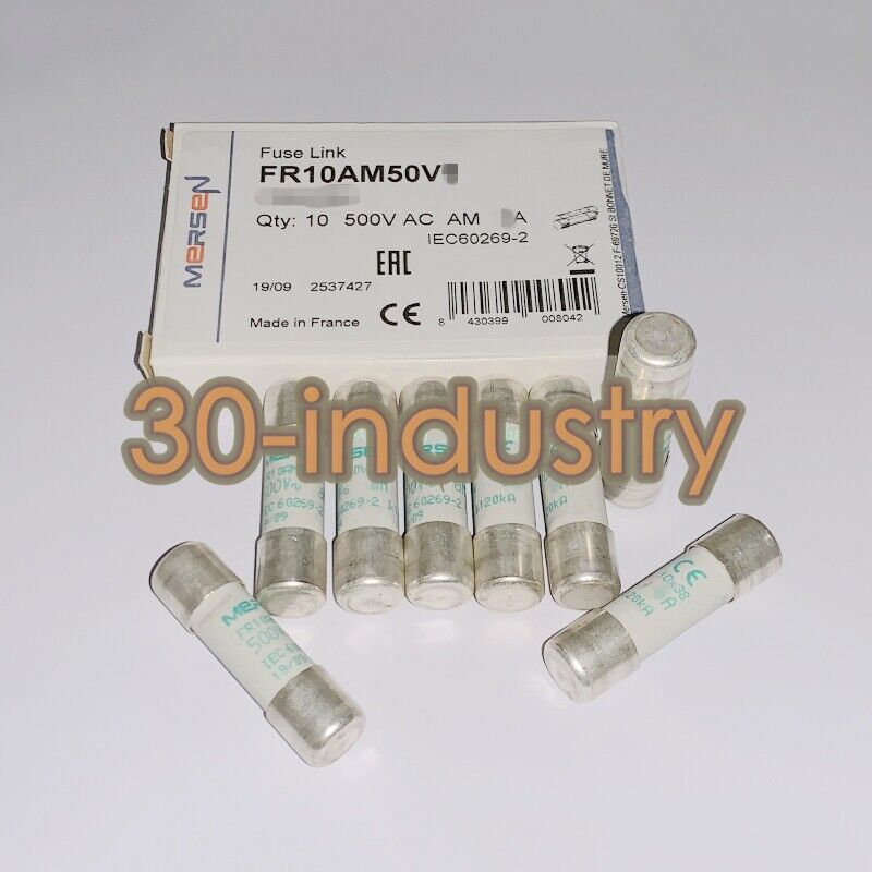 QTY:10 NEW FOR Ferraz Shawmut FR10AM50V8 Fuse 8A 500V 10x38mm - KOEED