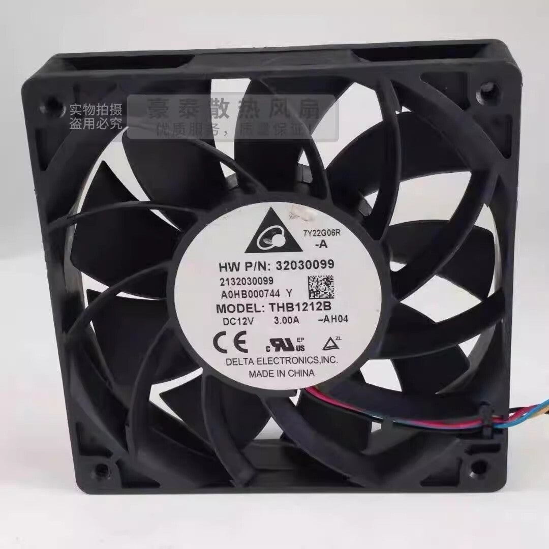Delta THB1212B 12025 DC12V 3.00A 12CM 4-Wire Inverter Mute Cooling Fan