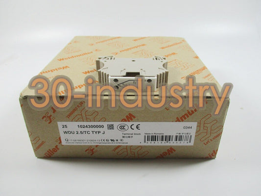 50pcs Weidmuller WDU2.5/TC TYP J Thermocouple Terminal Pack - WEIDMULLER