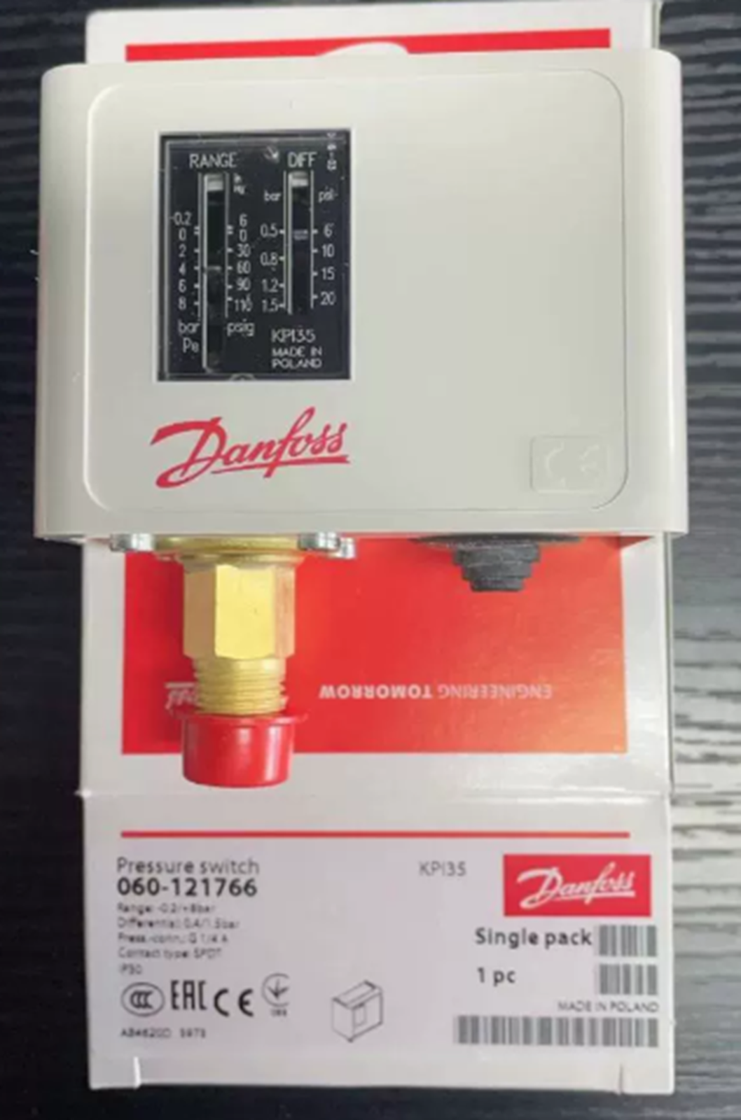 DANFOSS Pressure Controller Model KPI35-060-121766 - DANFOSS