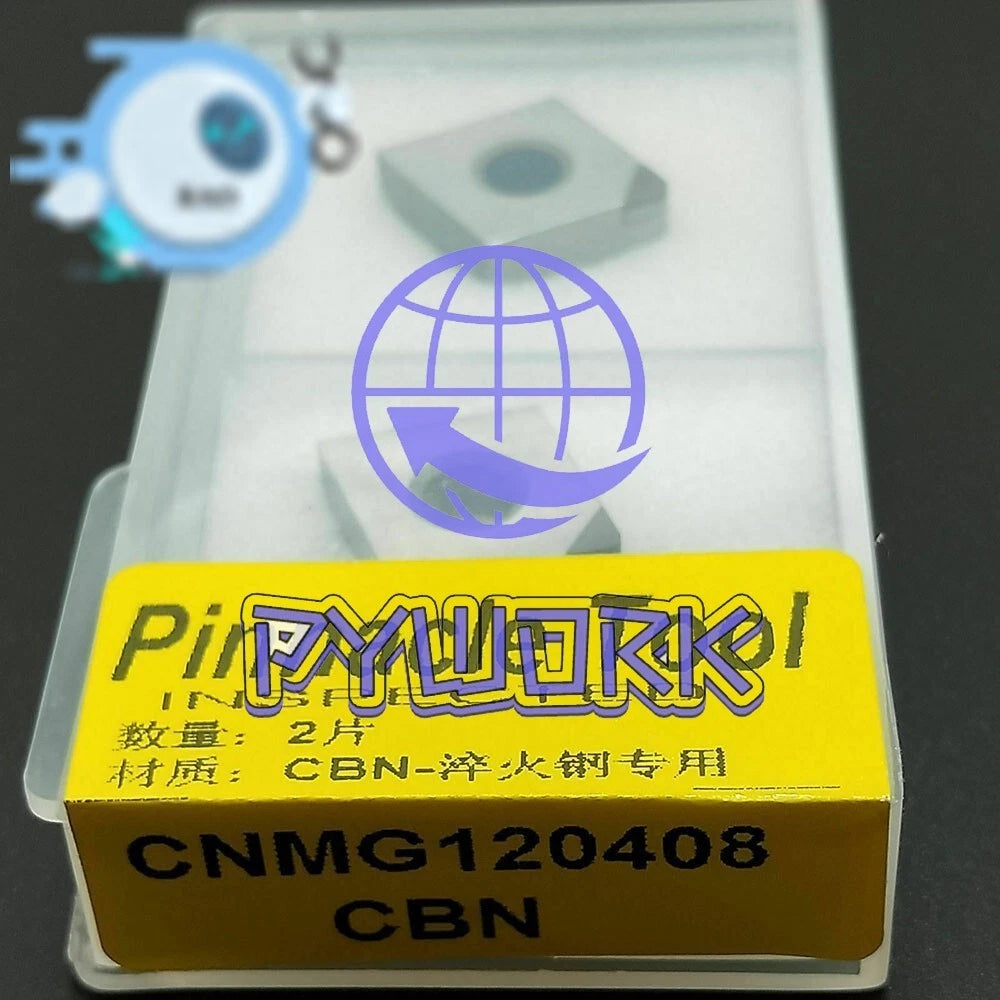 2Pcs CNMG120408 CBN CNMG432 80° Turning Insert CNC Boron Nitride Diamond Inserts