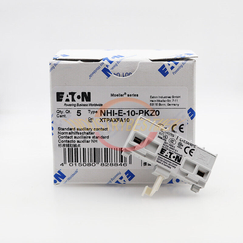 Eaton NHI-E-10 Auxiliary Contact Switch 5PCS 1NO - EATON