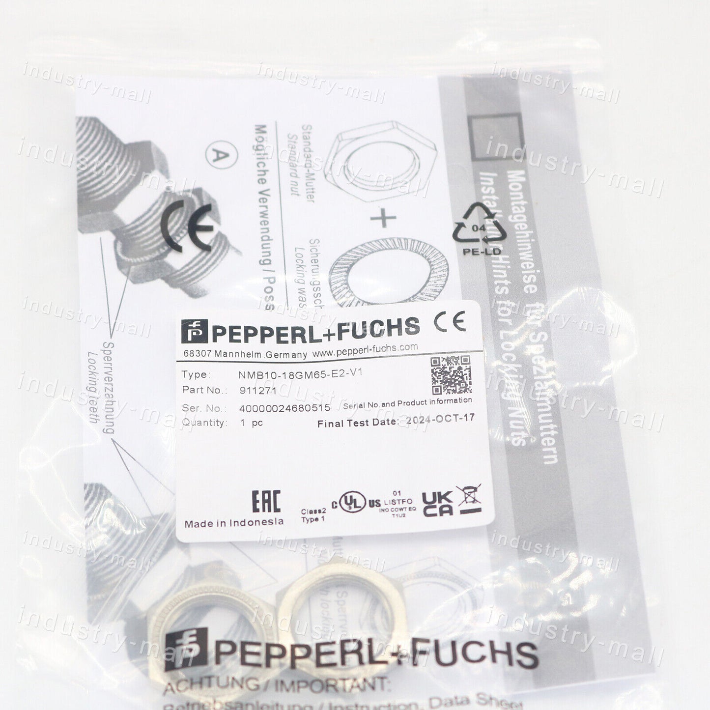 Pepperl+Fuchs NMB10-18GM65-E2-V1 Sensor - PEPPERL+FUCHS