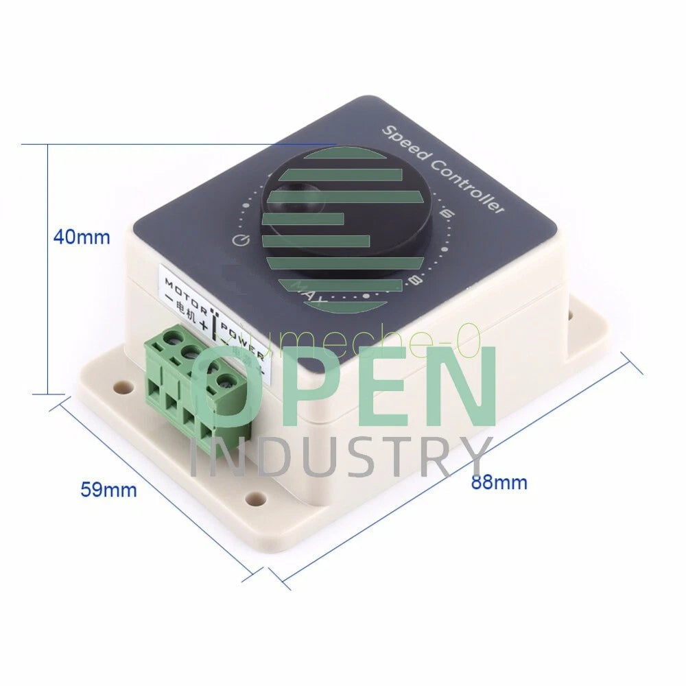 Waterproof DC 10-60V 20A Motor PWM Speed Controller Pulse Width Modulator