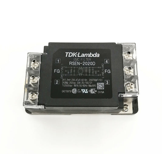 new 1pcs RSEN-2020D TDK-LAMBDA Power Line Filter EMC 20A Terminal Block DIN Rail - TDK-LAMBDA