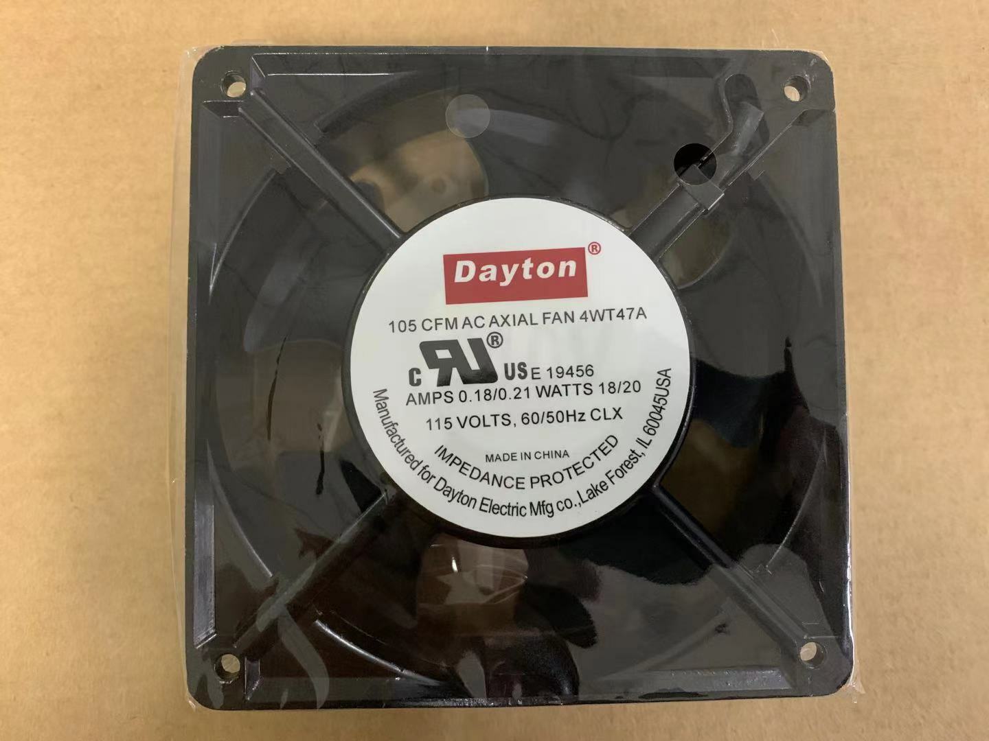 new DAYTON 105 CFM AC AXIAL FAN 4WT47A 18 20W 115V axial fan