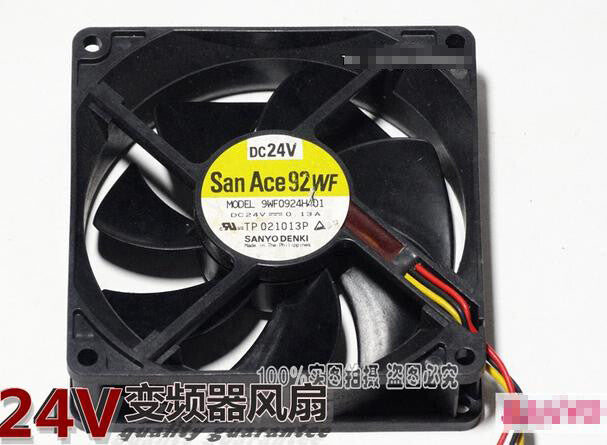 1pcs Sanyo 9WF0924H401 9025 24V 0.13A 9cm 3-wire inverter Fan