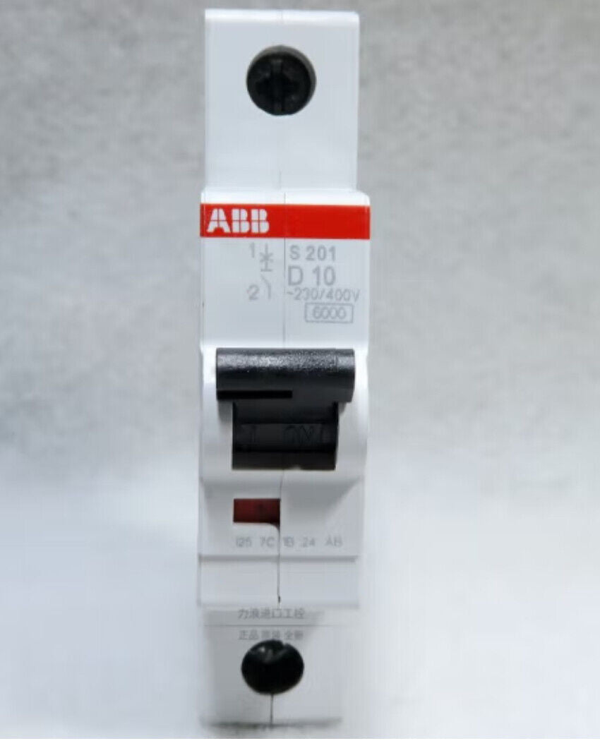 new ABB Miniature Circuit Breaker S201-D10 1P 10A - ABB