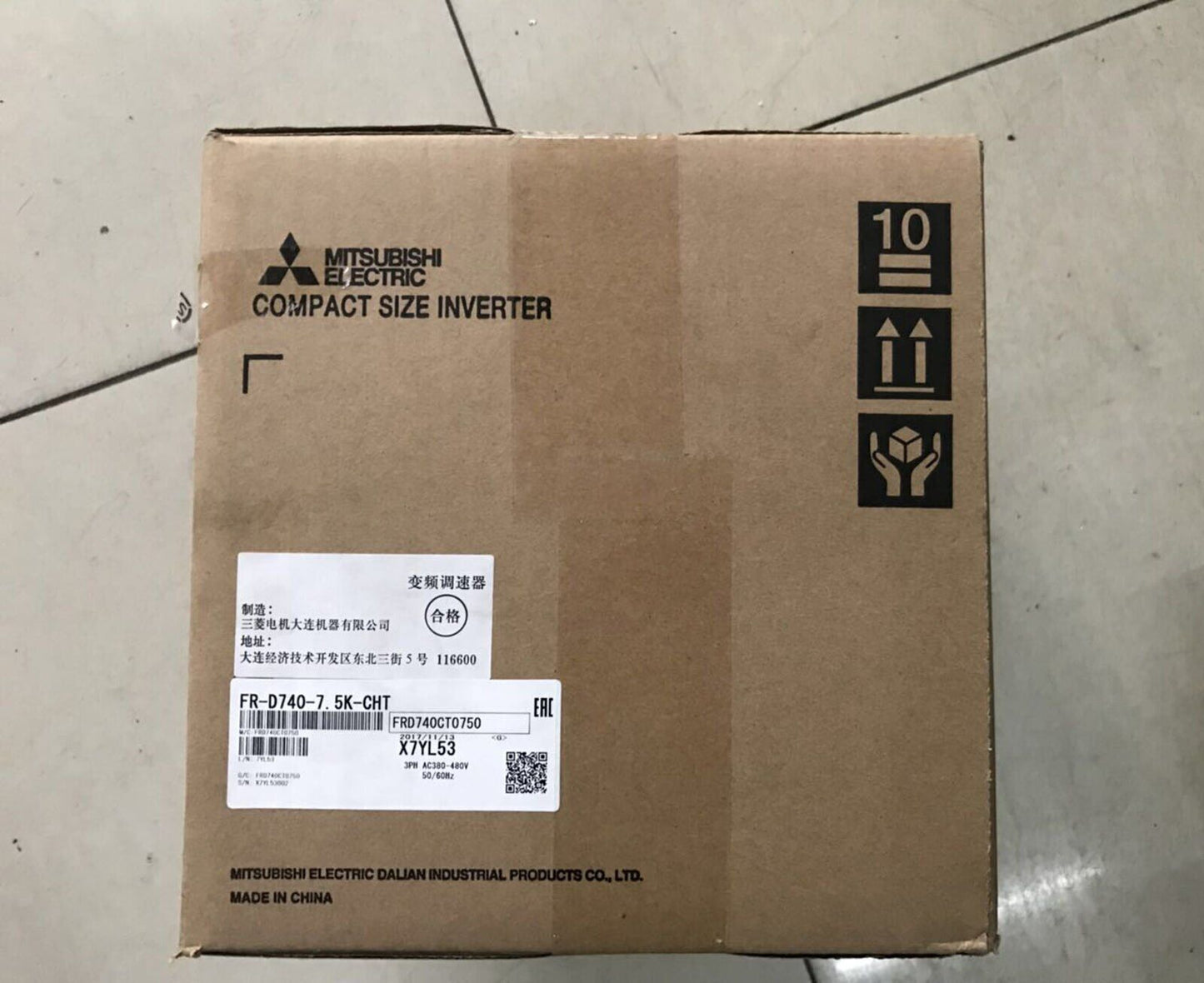 new 1PS Mitsubishi FR-D740-7.5K-CHT Inverter IN BOX - MITSUBISHI