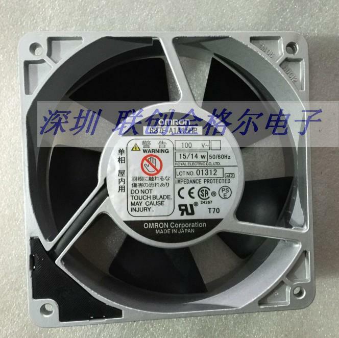 OMRON R87F-A1A15HP 100V 15/14W 120*120*38MM 120mm aluminum frame fan