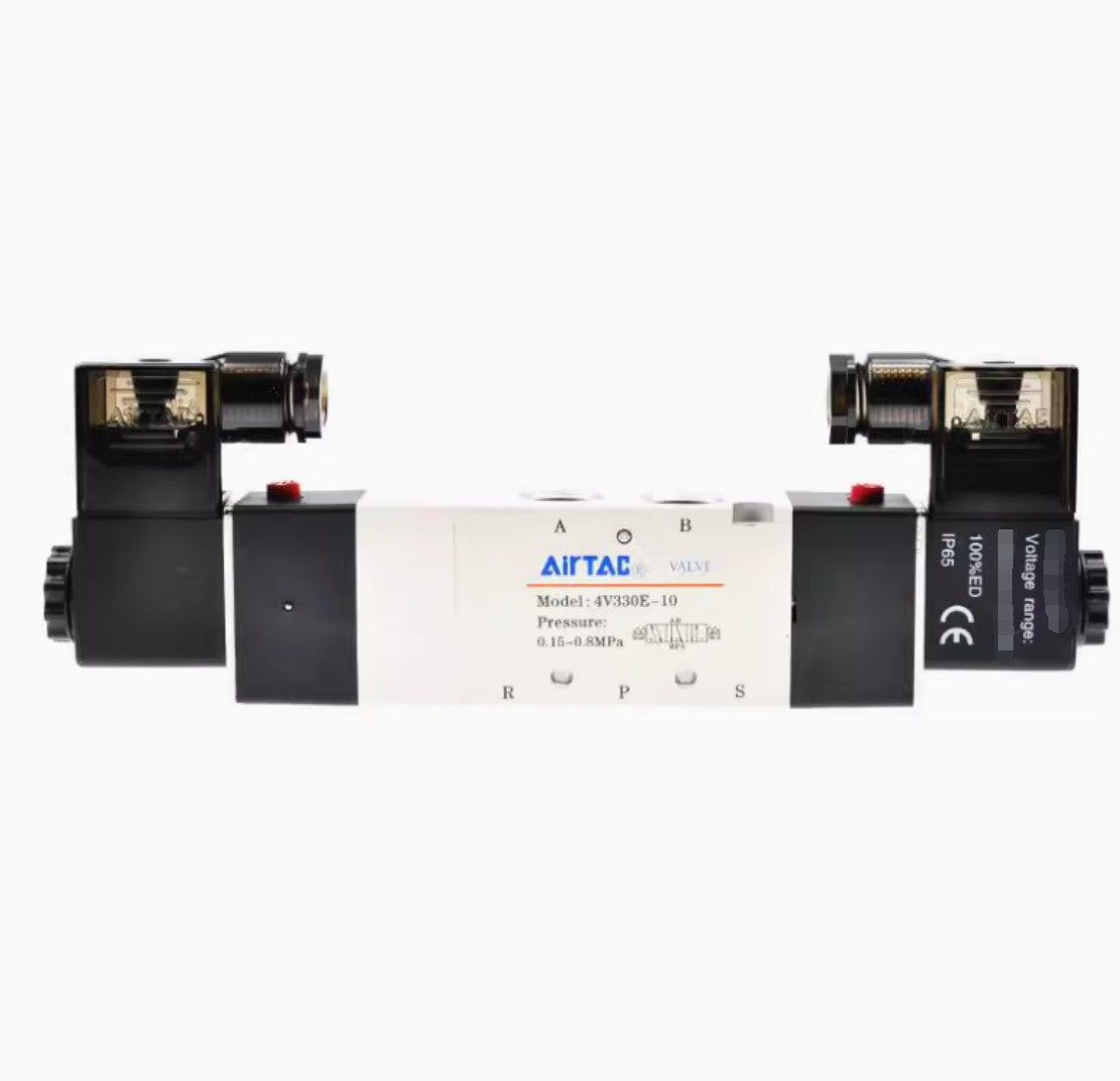 1PCS AirTAC 4V330E10A 4V330E-10 AC220V Solenoid Valve Free Ship