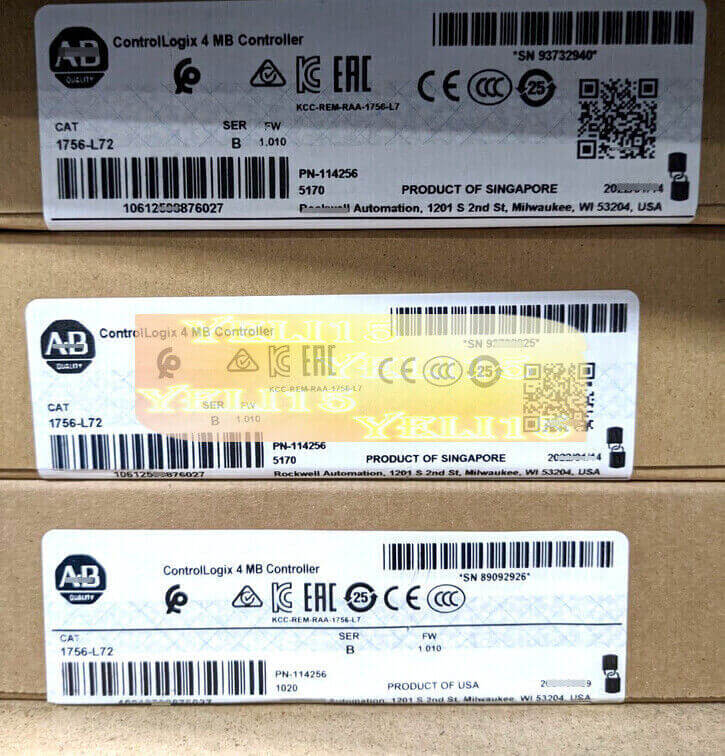 new Factory Sealed 1756-L72 Ser B PLC GuardLogix 5573 Controller 4MB 1756L72 - GUARDLOGIX