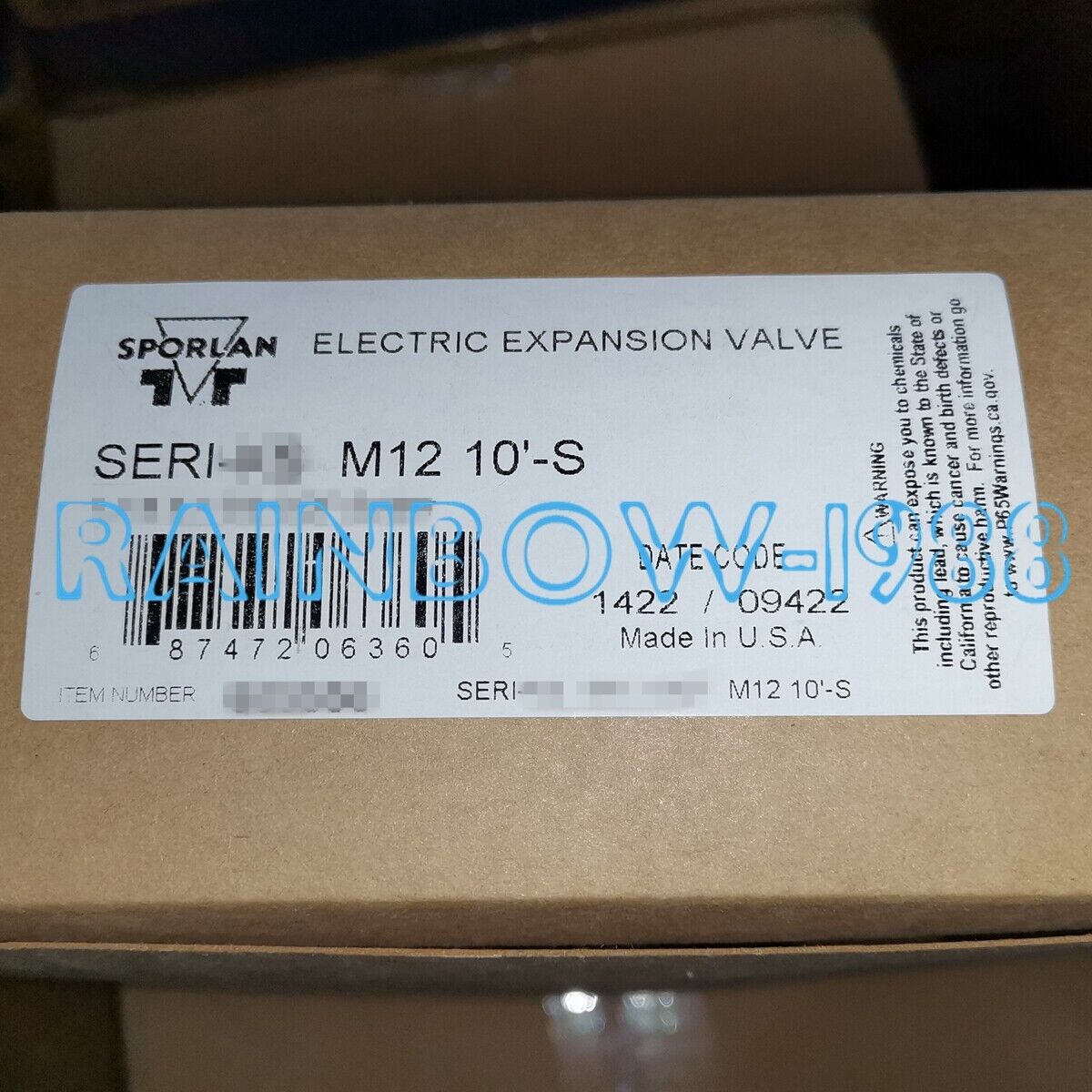 new FOR Sporlan Electronic Expansion Valve SERI-F M12 10'-S - SPORLAN