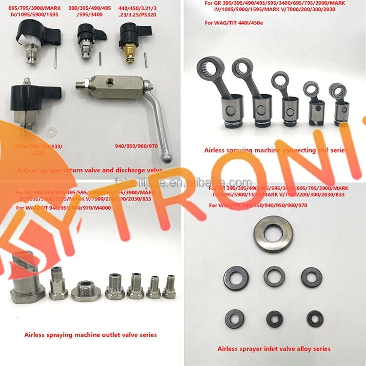220CC Pneumatic airless sprayer pump Pump body assembly 24B823 for Xtreme X30X60