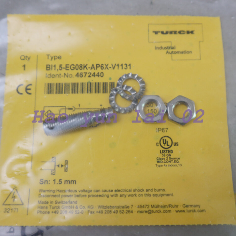 new 1pcs For Proximity Sensor BI1.5-EG08K-AP6X-V1131 4672440 - SENSORTECH