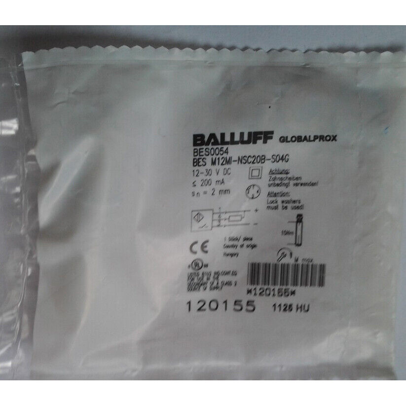 1PC BALLUFF Proximity Sensor BES M12MI-NSC20B-S04G - BALLUFF