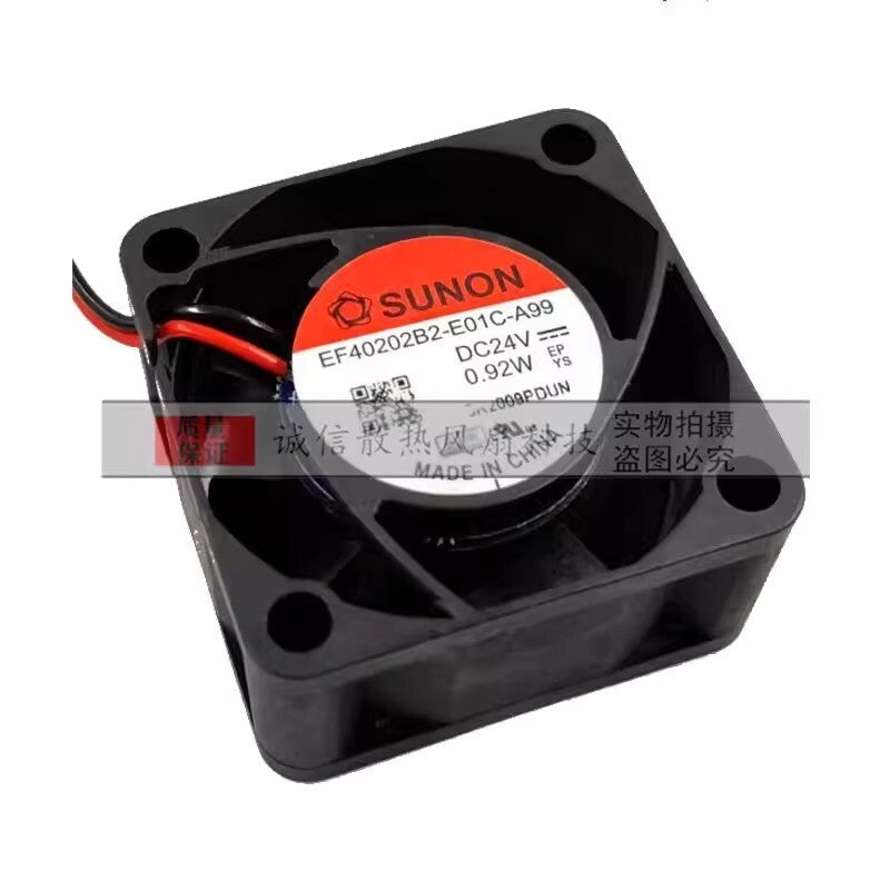 SUNON EF40202B2-E01C-A99 DC24V 0.92W 2-Wire Silent Cooling Fan