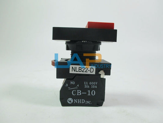 4PCS NEW NEW NHD NLB22-D Double Push Button Switches Protruding Head 220V 1A1B - NHD