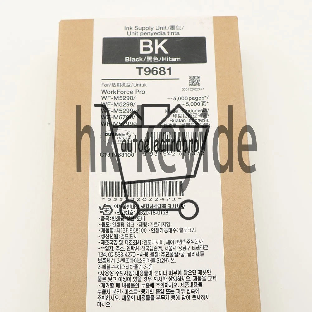 1PCS T9681 Black Ink Cartridge For Epson WF-M5799a M5799 WF-M5299a M5299