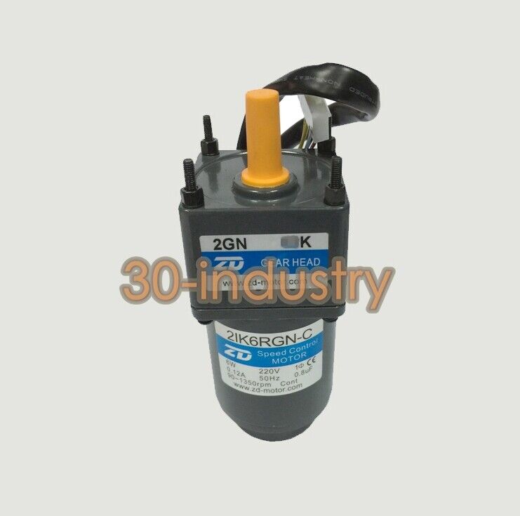 ZD 2IK6RGN-C Gear Motor 220V 6W - Multiple Torque Options - ZOMAX
