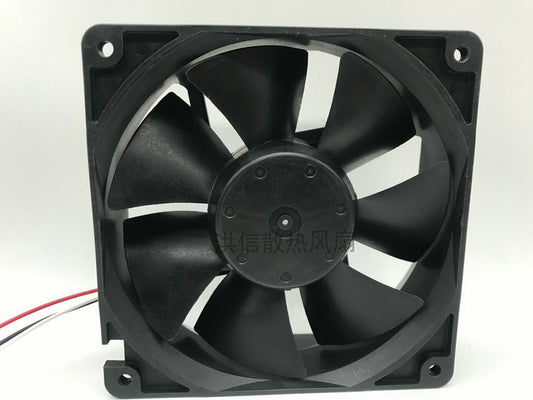 Yonglin DFB123812H DC12V 7.2W 12038 12CM 3-wire chassis large air volume fan