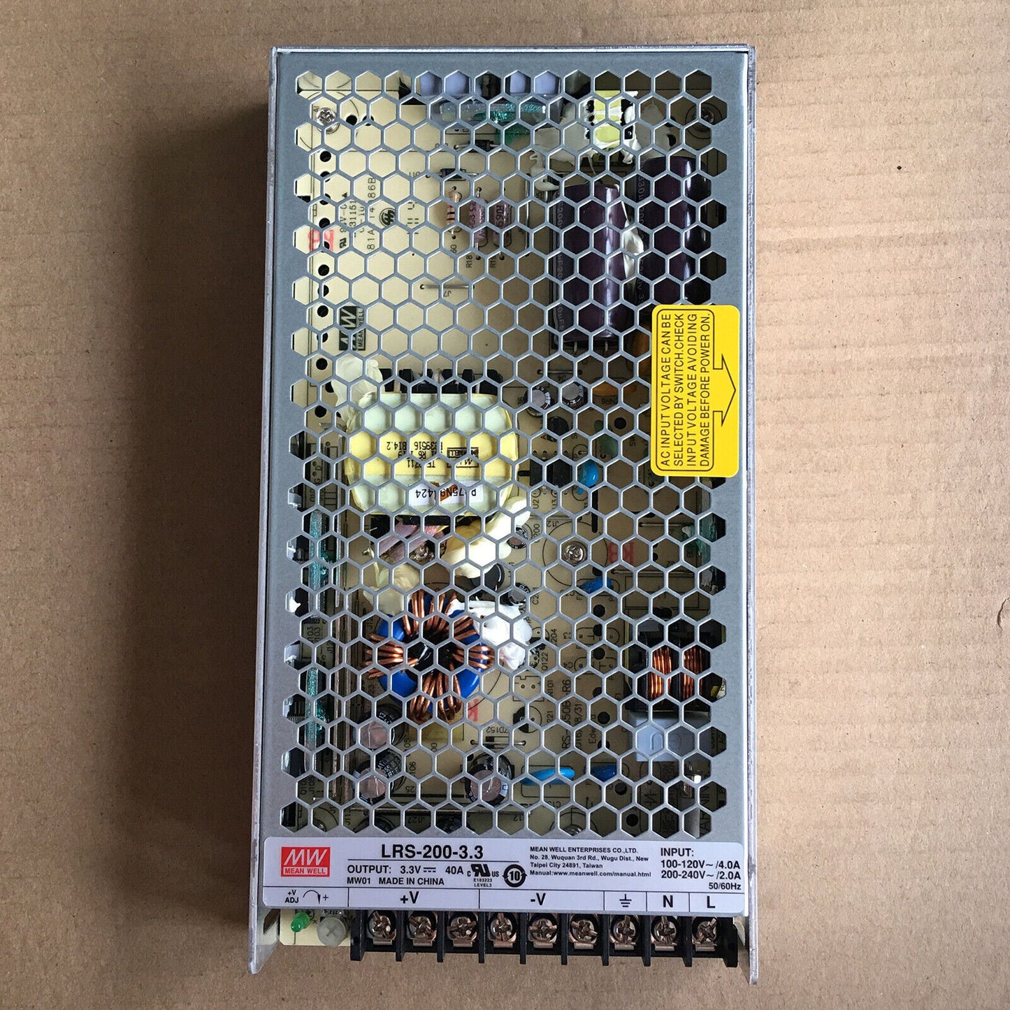 1PC MEAN WELL LRS-200-3.3 3.3V 40A Switching Power Supply#QW