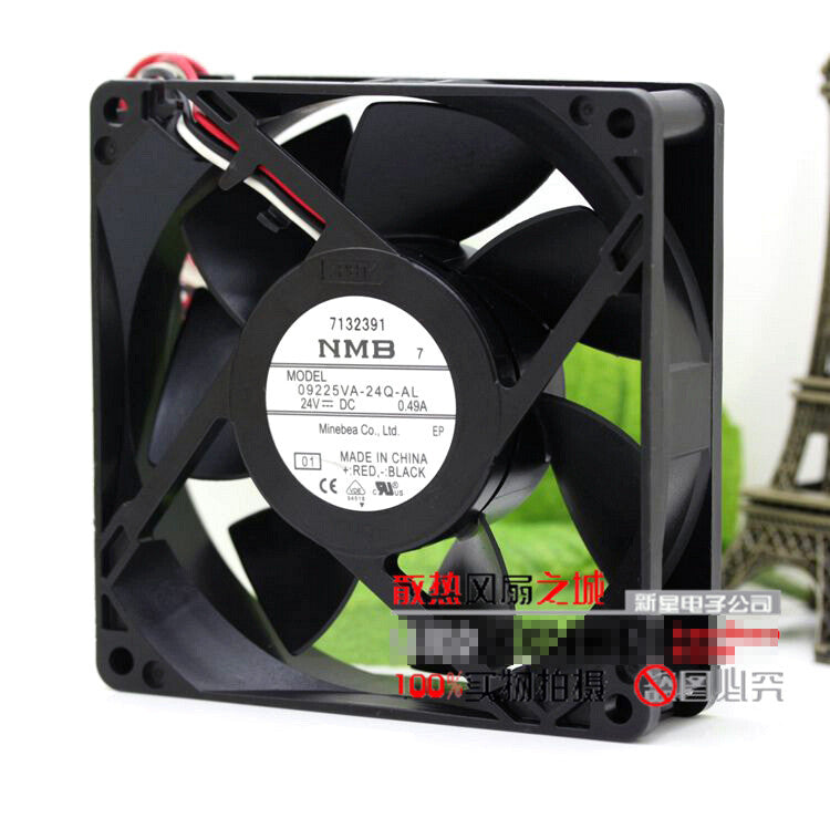 1pcs NMB 09225VA-24Q-AL 9225 24V 0.49A 3-wire stall warning cooling fan