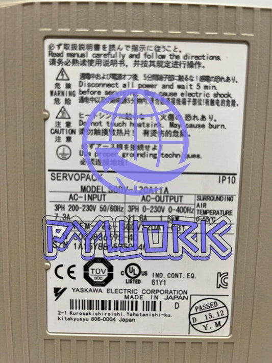 1Pcs Yaskawa SGDV-120A11A Servo Drive Free delivery