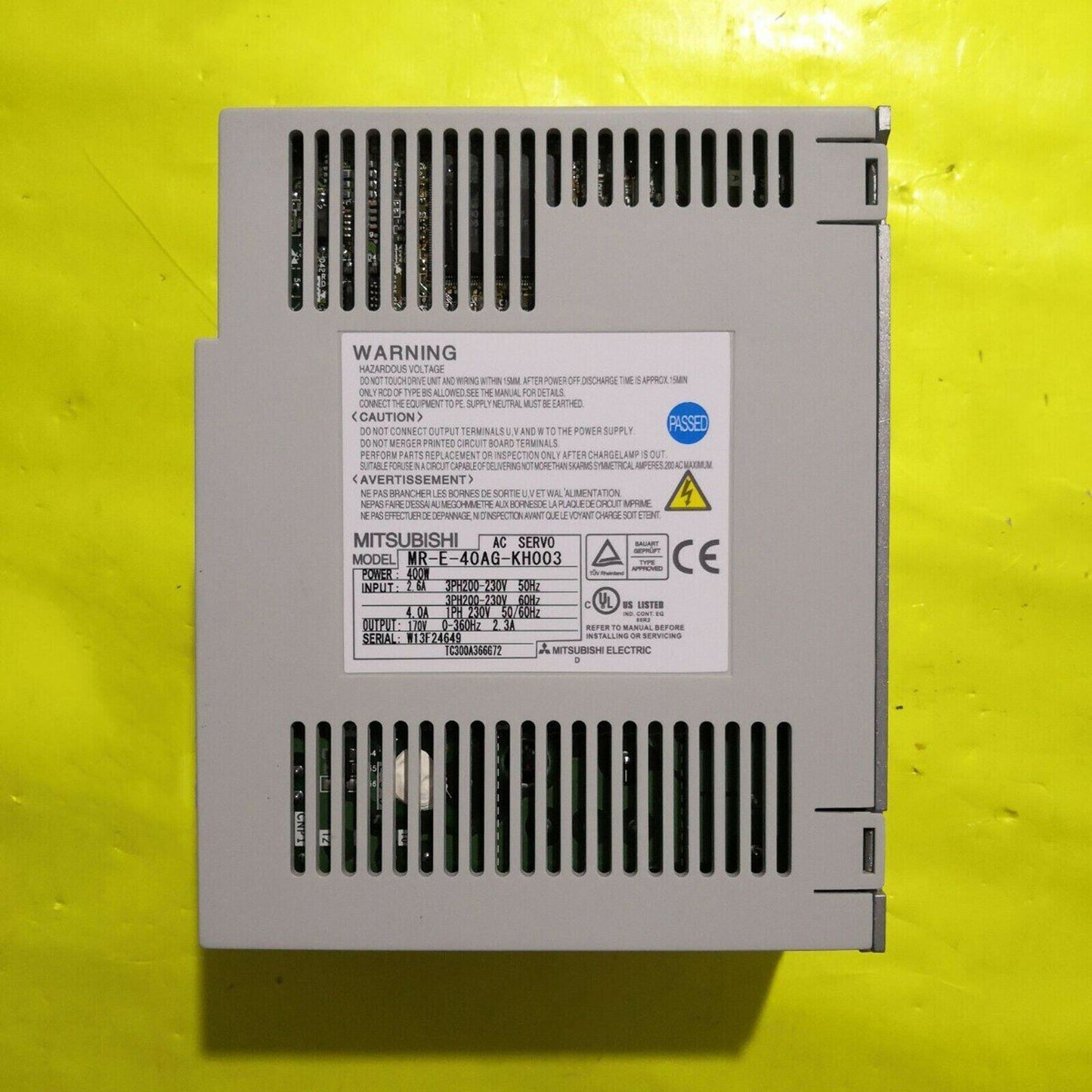 Mitsubishi MR-E-40AG-KH003 Servo Drive - MITSUBISHI