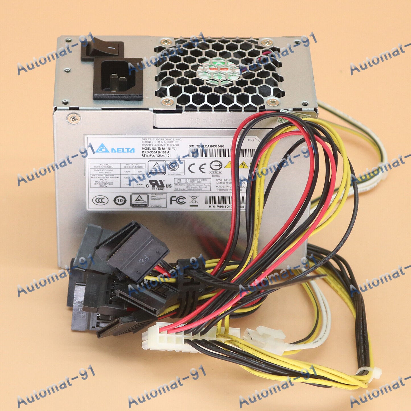 new DELTA DPS-300AB-101A For Haikang POE Video Recorder Monitoring Power Supply 1PC - DELTA